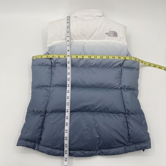 The North Face 700 Down Fill Ombre Puffer Vest Womens Small Blue - Picture 10 of 10